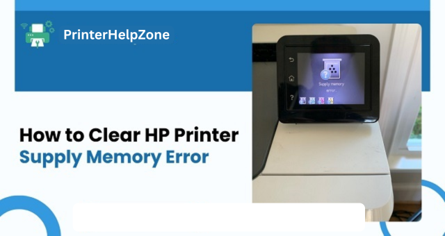 HP Printer Supply Memory Error